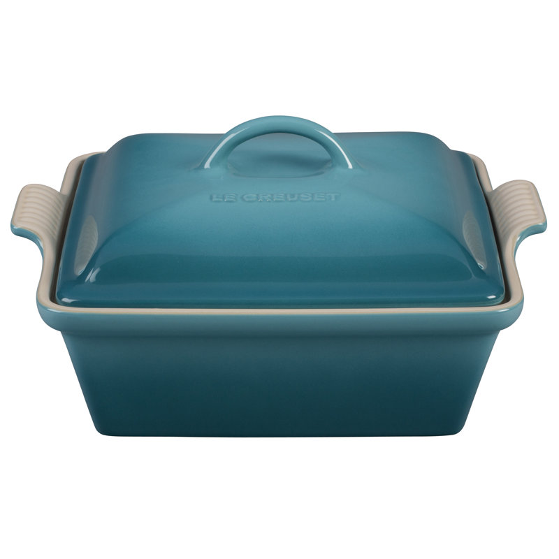Le Creuset Heritage Stoneware 2.5 Qt. Square Casserole with Lid